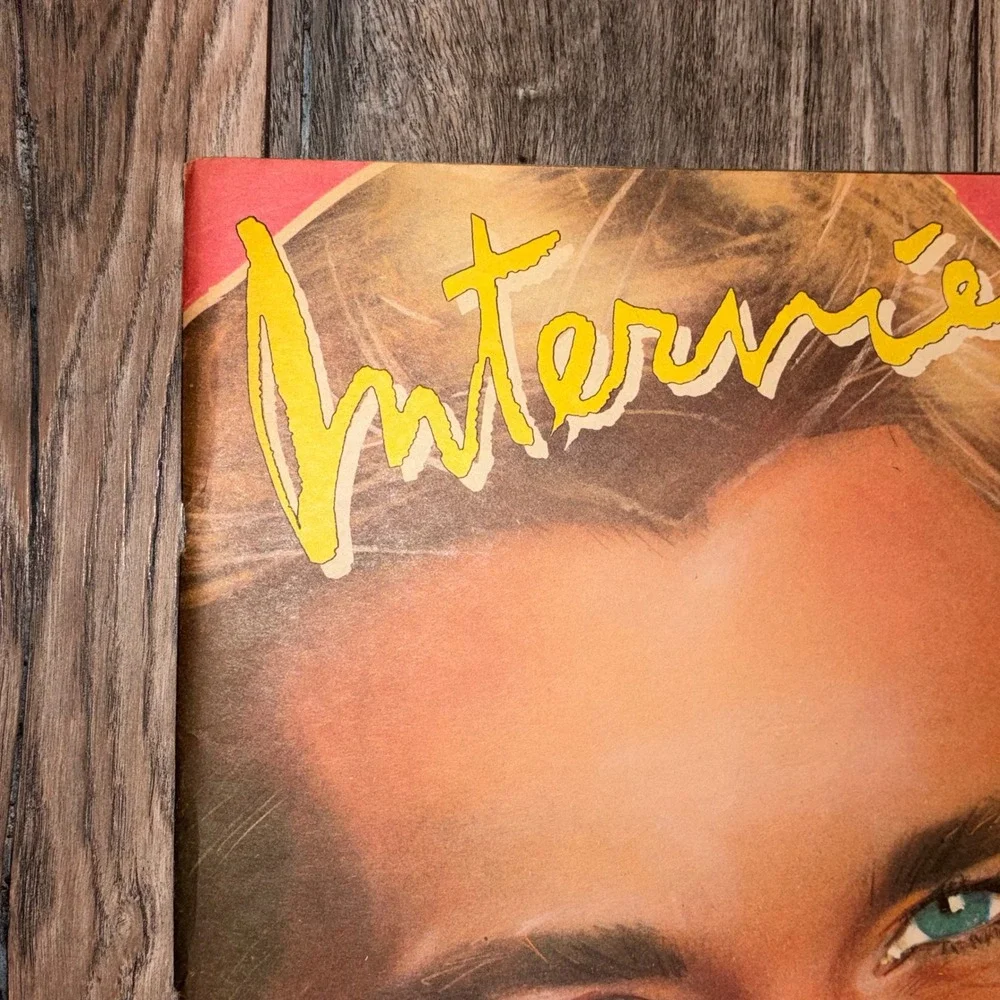 Vintage Interview Magazine May 1982 Chris Atkins Andy Warhol Valentino Ad